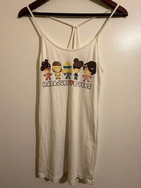 Harajuku Lovers White Care-Label Knit Top